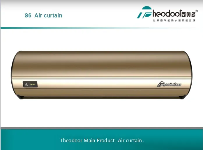 Barriera d'aria dal design alla moda realizzata con alloggiamento in alluminio con motore centrifugo